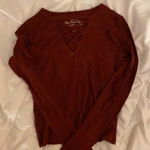 Red Hollister Long Sleeve